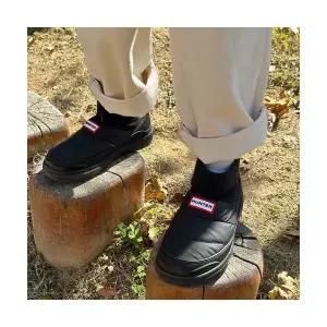 헌터 HUNTER KIDS JUNIOR 인앤아웃 푸퍼 니트 커프 부츠 - 블랙 HBJ0002FFRBLK 456526