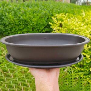 직사각형 화분 플라스틱 분재 정원 냄비 풍경 마당 발코니 트레이 식물