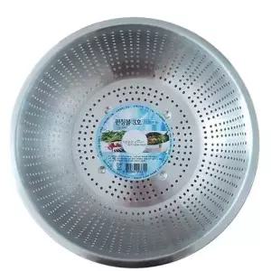 스텐 야채 바구니 채반 소쿠리 스텐펀칭볼 3호 25.5Cm 채반