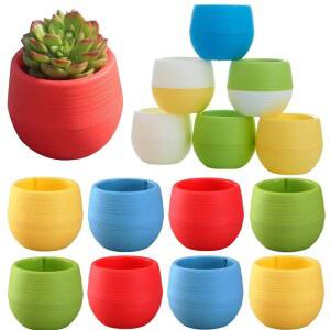 10 20pcs 다육 식물을위한 DIY 작은 배수 미니 교환 구멍이있는 식물 냄비