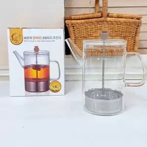 베르체 인덕션 내열 유리 주전자1500ml