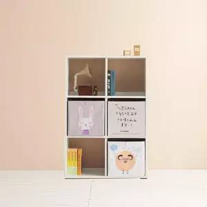 H6296 3단 6칸 심플 낮은책장 1color