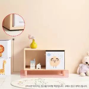 H6393 1단 1칸 삼나무 낮은책장 1color