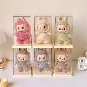 투명 아크릴 케이스 라부부 크라이베이비 스컬판다 호환 인형 보관함 피규어 진열 박스