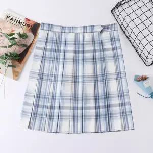 그레이블루 체크패턴 교복치마(기장선택) 교복 학생복