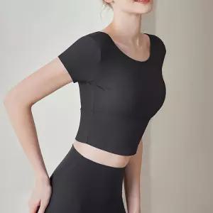 여성 2컬러 애슬레틱 크롭 트레이닝 탑 FT71TS