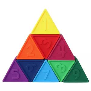 젤리스톤 감각발달완구 실리콘 삼각 블럭쌓기 쌓기놀이 아기 장난감