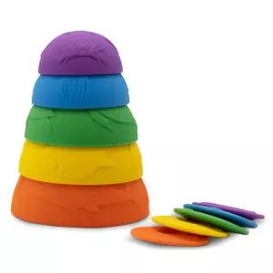 젤리스톤 감각발달완구 실리콘 컵쌓기 컵쌓기 장난감 유아완구