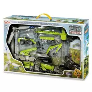 반디 자동차장난감 윈드팜 건설 중장비 세트 덤프트럭 크레인 굴착기 중장비차