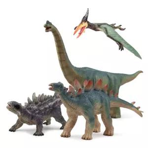 반디 공룡모형 소프트공룡 4종 세트 동물학습 모형 완구