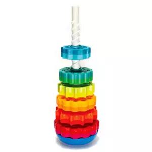 펫브레인토이 감각발달완구 스핀어게인 링끼우기 링쌓기 쌓기놀이
