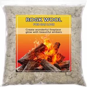 로그용 락 울 6온스/가방 벽난로 로그 NG 및 LP 기기와 호환되어 현실적이고 생생한 불꽃 효과를