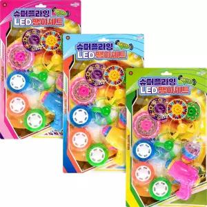 슈퍼 플라잉 LED 팽이세트 (3개)