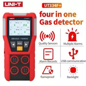 가스계량기 측정기 UNI-T 멀티 가스 기 계량기 O2 H2S CO LEL 산소 황화수소 일산화탄소 가연성 UT334F
