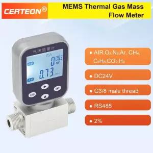 가스계량기 측정기 MEMS 마이크로 열식 가스 계 압축 공기 산소 질소 아르곤 메탄 질량 측정 밀 디지털 디