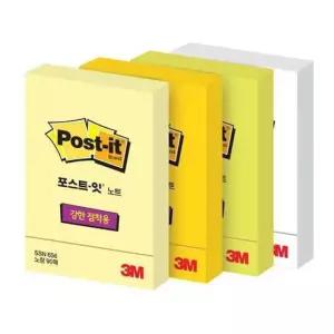 3M)포스트-잇 강한점착용(656SSN/그리움노랑/51x76mm)