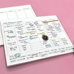 위클리 주간 플래너 떡메모지 메모장 위클리플래너