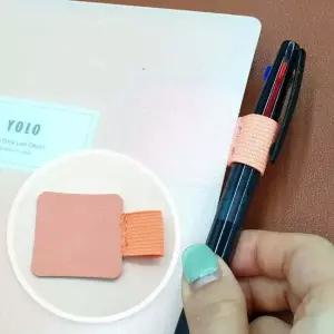 부착식 다이어리 펜홀더 핑크 펜 홀더 꽂이 책 펜꽂이