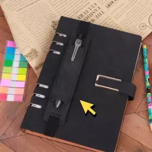 북밴드 다이어리 펜홀더 블랙 만년필파우치 펜파우치