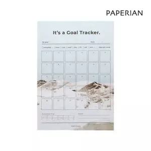 골 트랙커 30일 A4 2P 스케줄러 메모패드 메모 노트