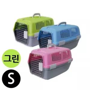 칼라 애견용 이동장 그린 S