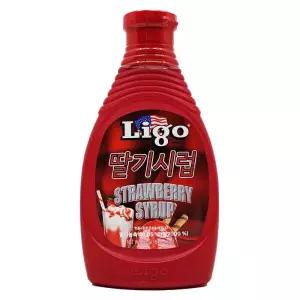 리고 딸기시럽 585g 빙수시럽 아이스크림시럽 딸기시럽 딸기소스 딸기빙수