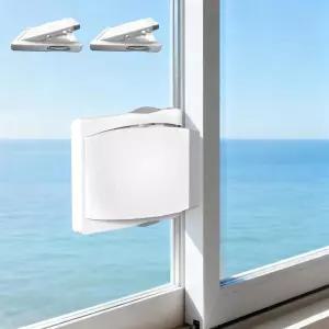 3M 가 포함된 2팩 슬라이딩 도어 잠금 장치 - 유리 창문 옷장 및 파티오 도어를 위한 안전 간편한 설치