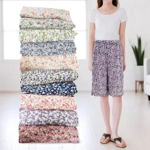 [오노마] ONM 5부 플리츠 꽃무늬 여름 냉장고 바지 (색상랜덤)