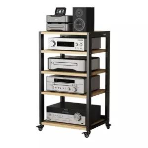 이동식 오디오 장식장 랙 장비 거실장 오디오장 스피커 높이조절 선반 거치