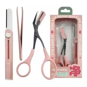 장만A634 눈썹정리툴 3종세트 미용가위 눈썹칼 핀셋 Huolang 만물선생 눈썹가위