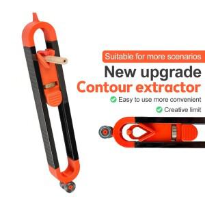 자물쇠가 달린 정밀한 윤곽선 그리기 도구, 연필목공 모서리 측정 복사기 계량기에 사용