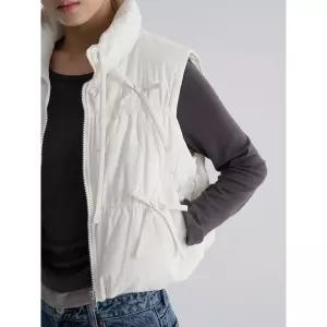 8 seconds 리본 디테일 패딩 베스트 - 아이보리 294839