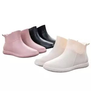 [오노마] ONM 심플 논슬립 키높이 여성용 숏 레인부츠 장화 워커 워
