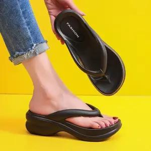 [오노마] ONM 여름 신발 2컬러 여성 쪼리 통굽 샌들