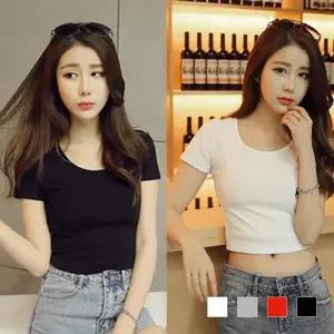 [오노마] ONM 반팔 크롭티 SD220524 라운드넥 나시 남성 U넥 무지티