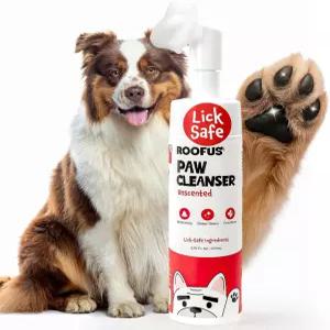 개와 고양이를 위한 루프어스 개 발 클리너 200ml 노린스 브러시가 내장된 부드러운 무향 거품 클렌저