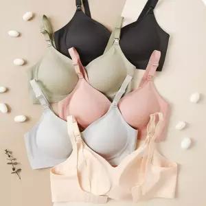 [오노마] ONM 여성 5컬러 임산부 노와이어 수유 브라 심리스브라자