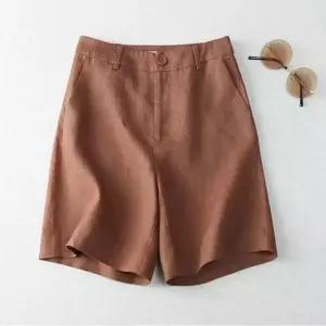 [오노마] ONM 여성 7컬러 뒷밴딩 여름 린넨팬츠 반바지 썸머 슬랙스