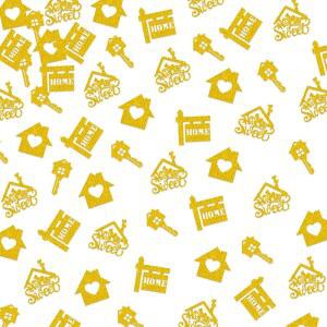 150Pc 집들이 파티 장식, 홈 스위트 키 하우스 색종이 새 집 장식 환영 워밍업 용품