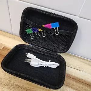 하드케이스 컴팩트 파우치 블랙