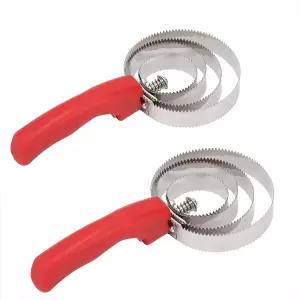 프라이멕스 탈곡 도구 - 말 브러시 그루밍을 위한 전문 양면 개 및 작은 동물을 스테인리스 스틸