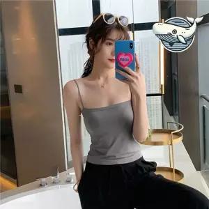 [오노마] ONM 여름 편안한 슬리브탑 캐미솔 브라탑 베이직