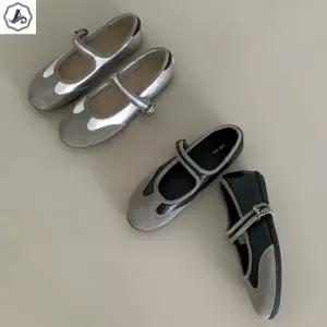 메리제인 운동화 버클 배색 라인 데일리 단화