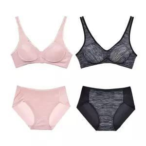 [오노마] ONM 여성 빅사이즈 노와이어브라팬티세트 와이어리스
