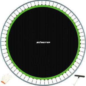 줌스터 교체 점프 매트 15피트 원형 트램펄린 프레임에 96개의 V-훅 장착 7인치 스프링 160인치 프리미엄