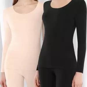 [오노마] ONM 여성 보온 내복 발열 내의 이너 상하세트 블랙