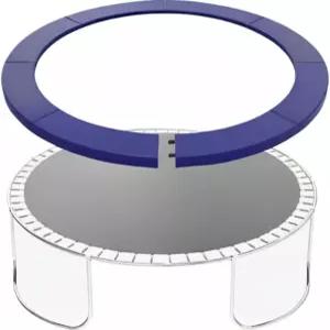 트램펄린 프로 블루 15피트 14피트 12피트 스프링 커버 간편한 분리 설계 범용 패드 교체 포함