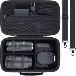 캐논 EOS 레벨 T7/T100/T6/R50/R100/R5/R7/R8/R6 마크 II/SL3 케이스 DSLR 및 보호 카메라용 여행용 휴대용