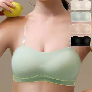 [오노마] ONM 여성 뒷코르셋 4단후크 노와이어 이너 스트랩리스브라