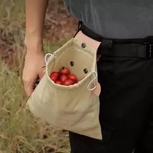 [JED] 힙색 수확용 허리 다용도 수납 채집 벨트백 가방 캔버스 파우치